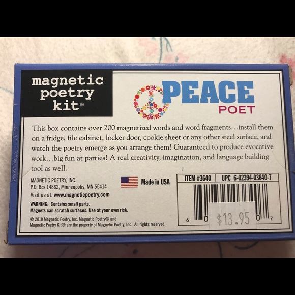 Magnetic poetry kit: peace poet - Picture 4 of 4